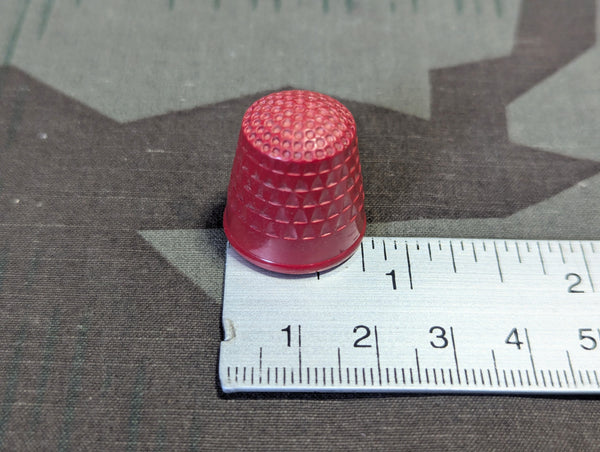 Finger Hat Thimble Red Bakelite