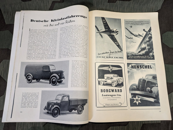 Motor Schau Magazine August 1942 Heft 8