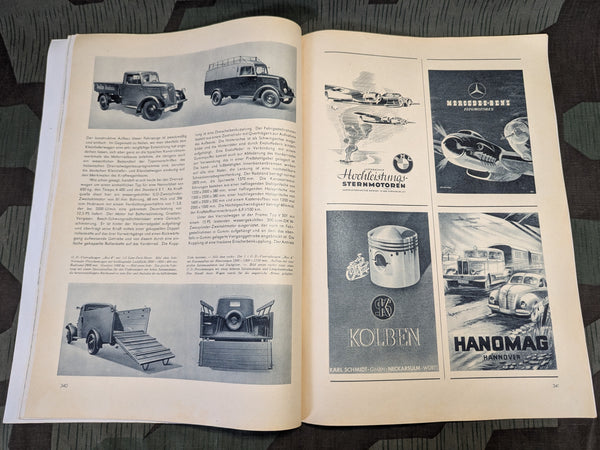 Motor Schau Magazine August 1942 Heft 8