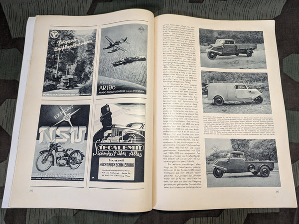Motor Schau Magazine August 1942 Heft 8