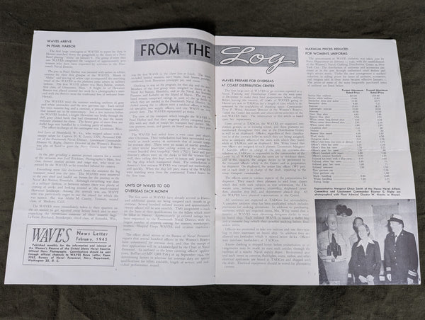 WAVES Newsletter February 1945