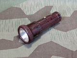 Zeiler Red Brown Bakelite DRP Flashlight