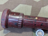 Zeiler Red Brown Bakelite DRP Flashlight