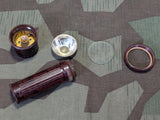 Zeiler Red Brown Bakelite DRP Flashlight