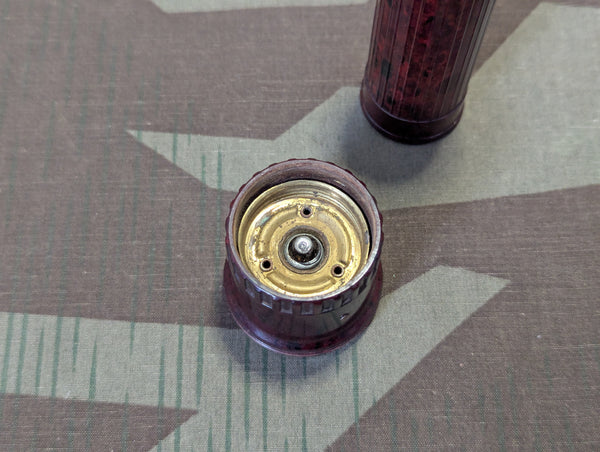 Zeiler Red Brown Bakelite DRP Flashlight