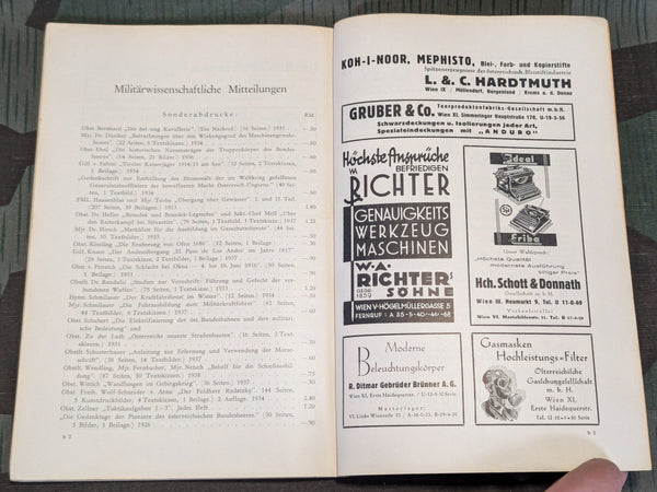 Militärwissenschaftliche Mitteilungen 1938 Juni