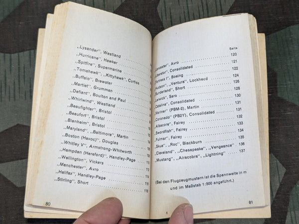 Kriegsflugzeuge Aircraft Identification Book Summer 1942