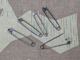 German Safety Pins Black (Set of 5)