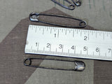 German Safety Pins Black (Set of 5)