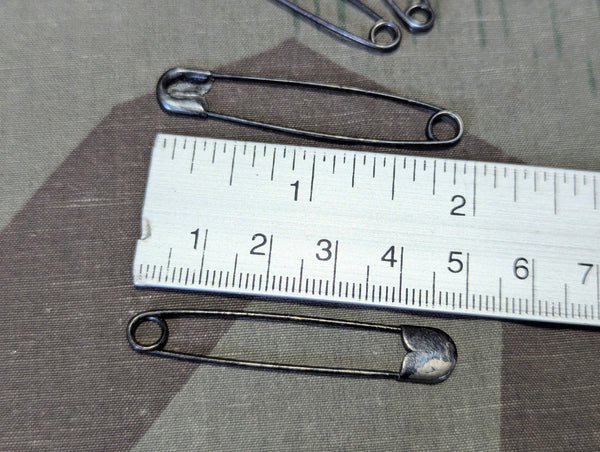 German Safety Pins Black (Set of 5)