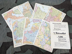 Nationalblatt Map Leaflets 1939 (Lot of 8)