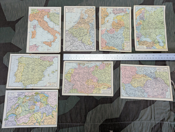 Nationalblatt Map Leaflets 1939 (Lot of 8)