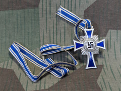 Mother's Cross in Silver with Original Ribbon