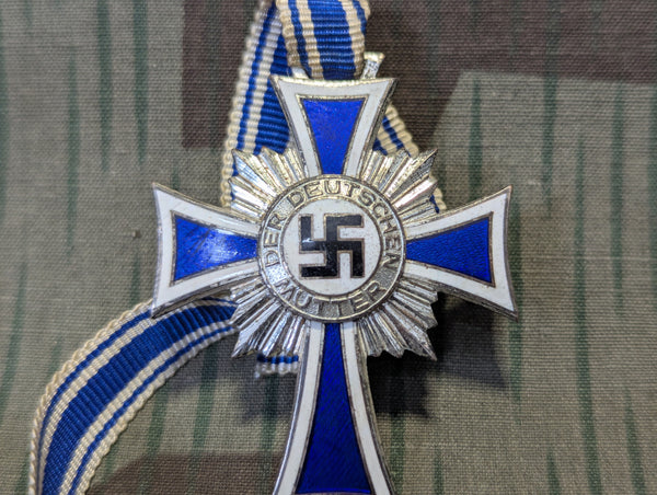 Mother's Cross in Silver with Original Ribbon