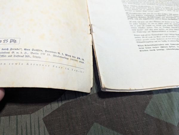 Urlaubsfahrten 1939 Deutsche Arbeitsfront NS Gemeinschaft KdF Gau Sachsen