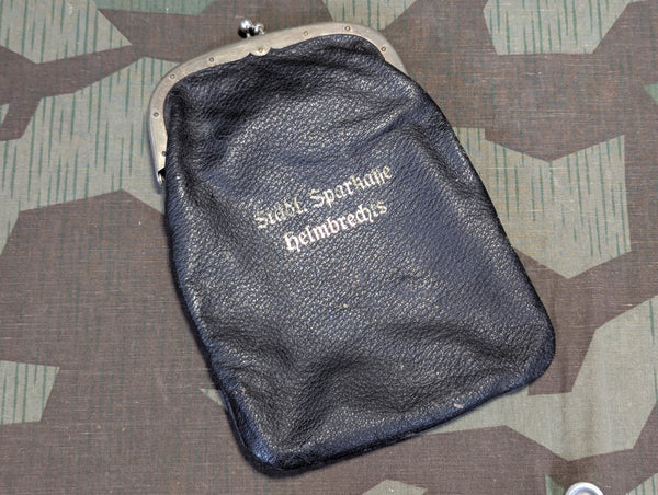 Leather Bank Bag Stadt. Sparkasse Helmbrechts