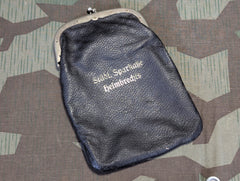 Leather Bank Bag Stadt. Sparkasse Helmbrechts