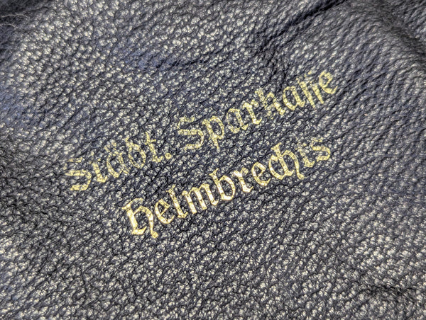 Leather Bank Bag Stadt. Sparkasse Helmbrechts