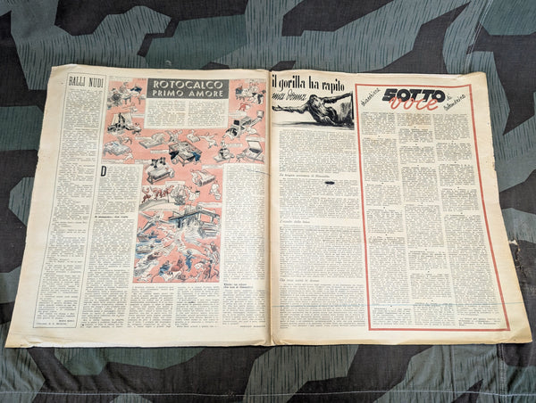 Italian Il Mattino Illustrato Magazine 22 Nov 1942