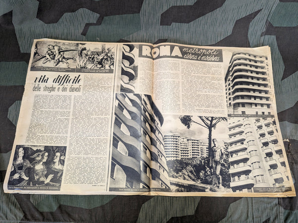 Italian Il Mattino Illustrato Magazine 22 Nov 1942