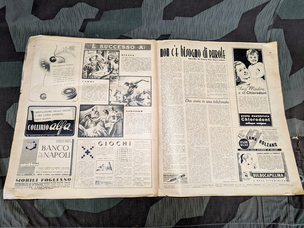 Italian Il Mattino Illustrato Magazine 22 Nov 1942