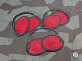Original German Folding Earmuffs Red/Black