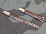 15mm Dark Brown Leather Watch Band