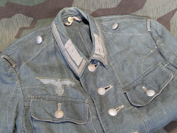 M43 HBT NCO Tunic with Original Insignia