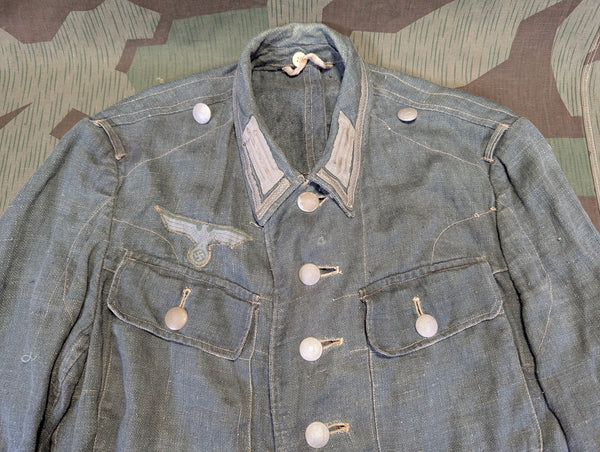 M43 HBT NCO Tunic with Original Insignia