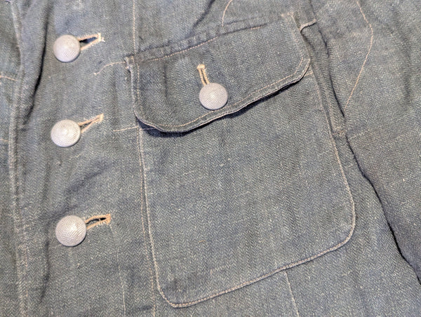 M43 HBT NCO Tunic with Original Insignia