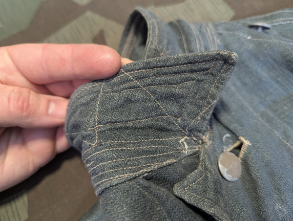 M43 HBT NCO Tunic with Original Insignia