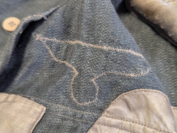 M43 HBT NCO Tunic with Original Insignia