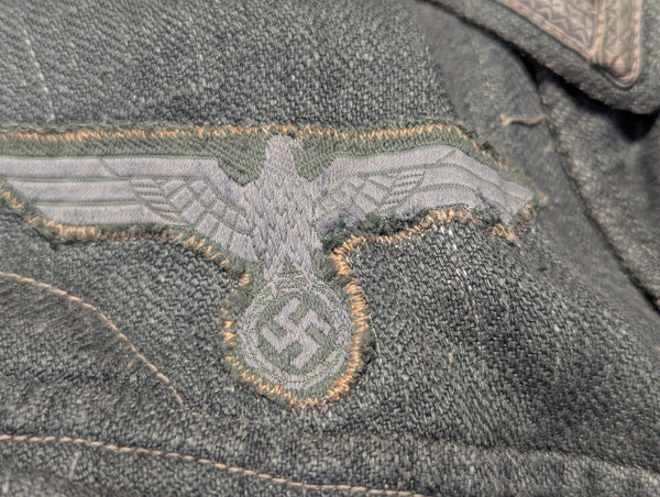 M43 HBT NCO Tunic with Original Insignia