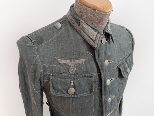 M43 HBT NCO Tunic with Original Insignia