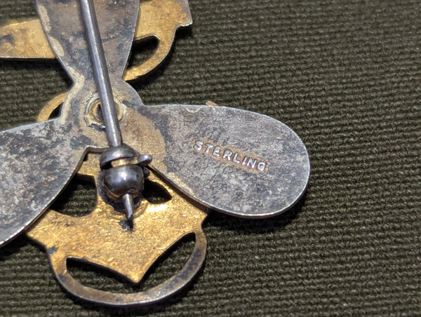 WAVES Hat Insignia Pin Sterling