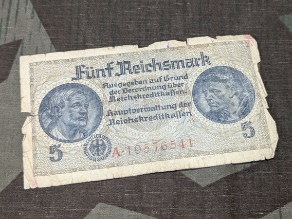 Fünf Reichsmark Note