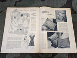 Was Ihr Wollt Magazine Heft 11 1937 With Dress Pattern