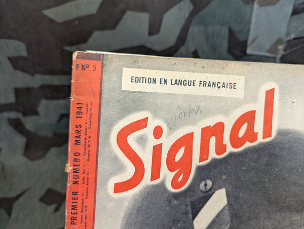 French Signal Magazine March 1941 No.5 Max Schmeling Cover