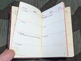 1944 Paris Wehrmacht Pocket Calendar
