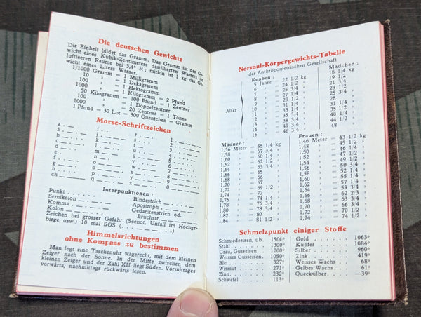 1944 Paris Wehrmacht Pocket Calendar