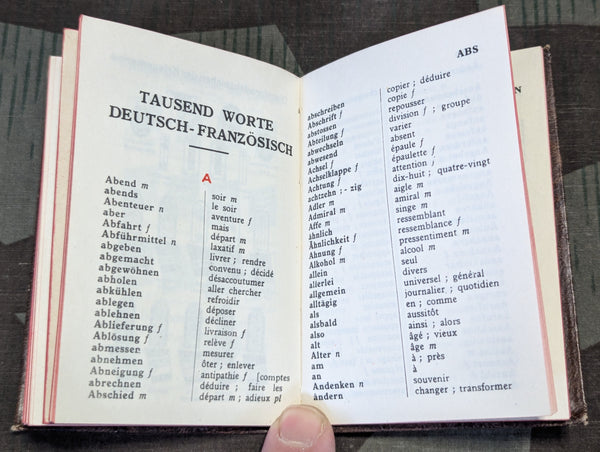 1944 Paris Wehrmacht Pocket Calendar