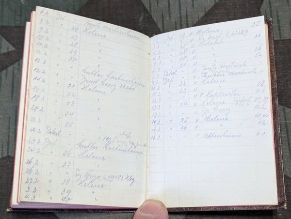 1944 Paris Wehrmacht Pocket Calendar