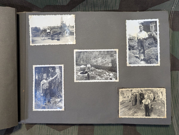 Mostly Civilian German Photo Album 118 Photos (Some HJ, RAD & Wehrmacht Soldiers)
