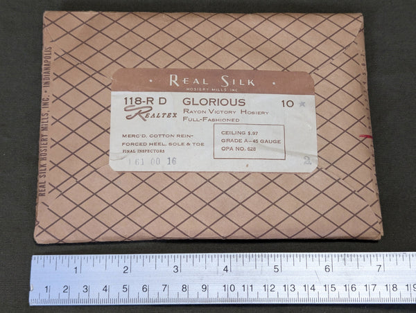 Realsilk "Rayon Victory Hosiery" Stockings in Original Packaging OPA