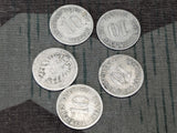 Lot of Five 10 Reichspfennig Coins 1874-1899