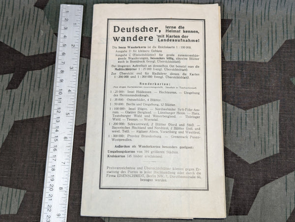 1924 German Map (Bad Orb - Schweinfurt - Lohr - Würzburg)