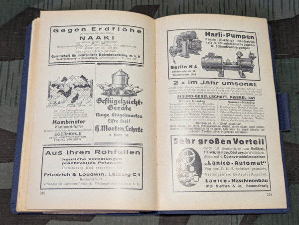 1935 Kleingärtner und Kleinsiedler Calendar Book for Small Gardens