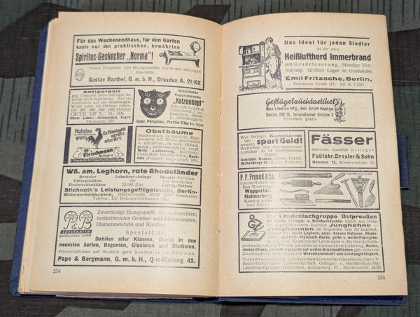 1935 Kleingärtner und Kleinsiedler Calendar Book for Small Gardens