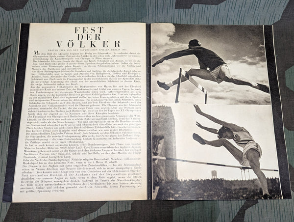 Film Kurier Magazine Olympia Leni Riefenstahl