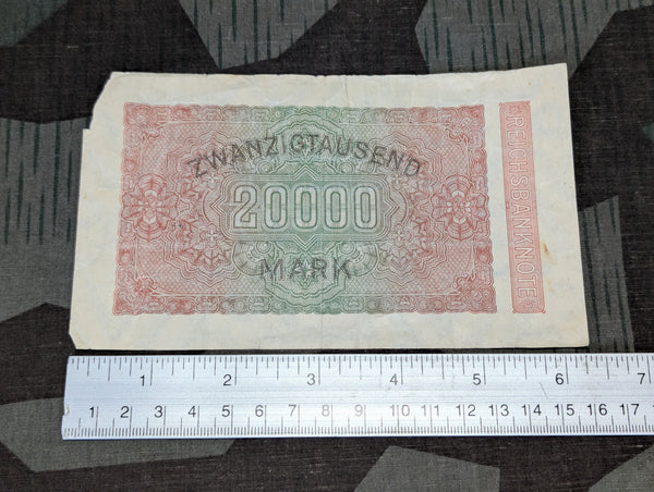 20,000 Mark Bank Note 1923
